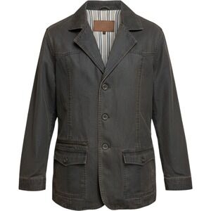 Vintage Outback Trading oilskin Fairview Field Jacket Blazer L Utility Workwear